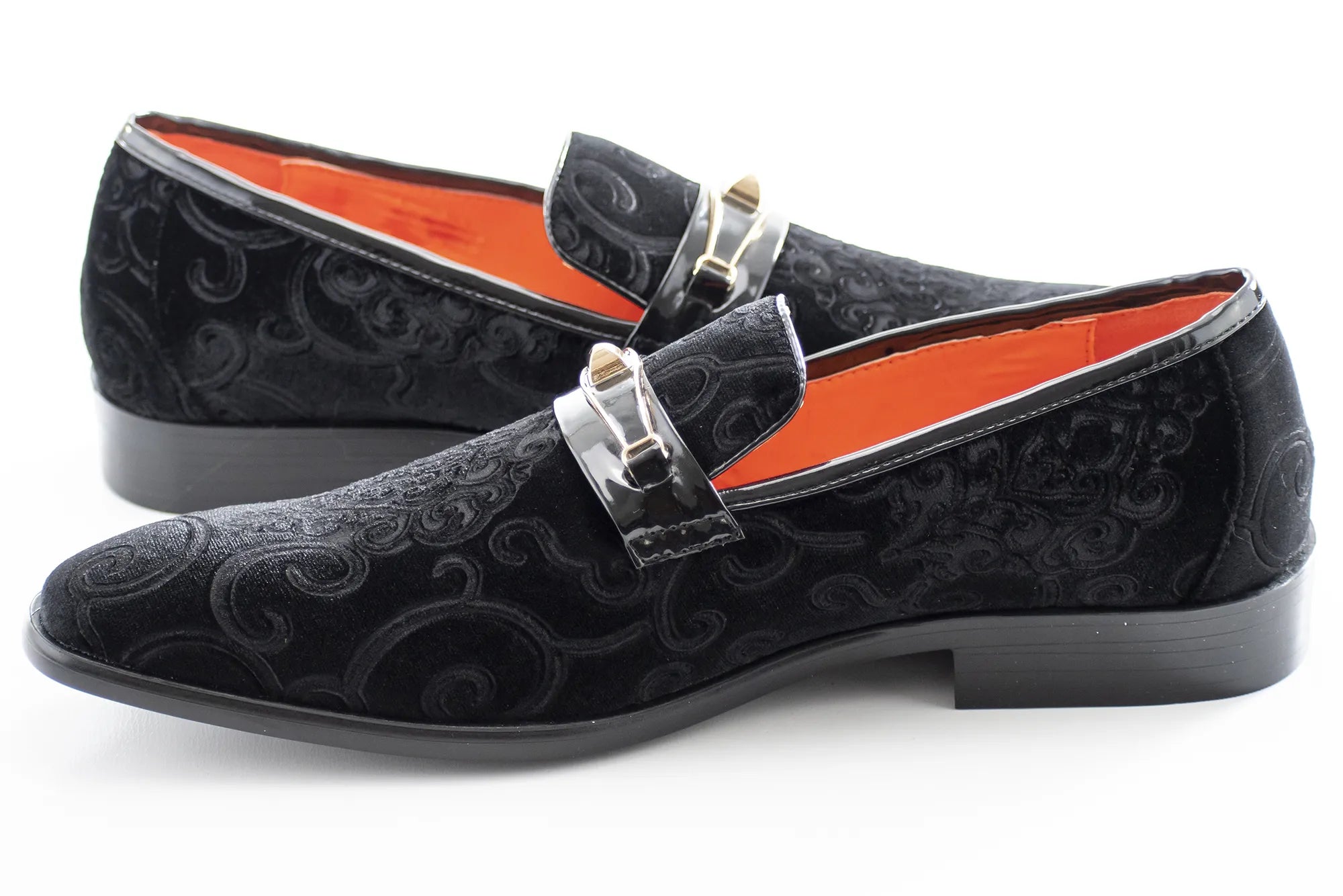 Men's Black Baroque Embroidered Dress Shoe