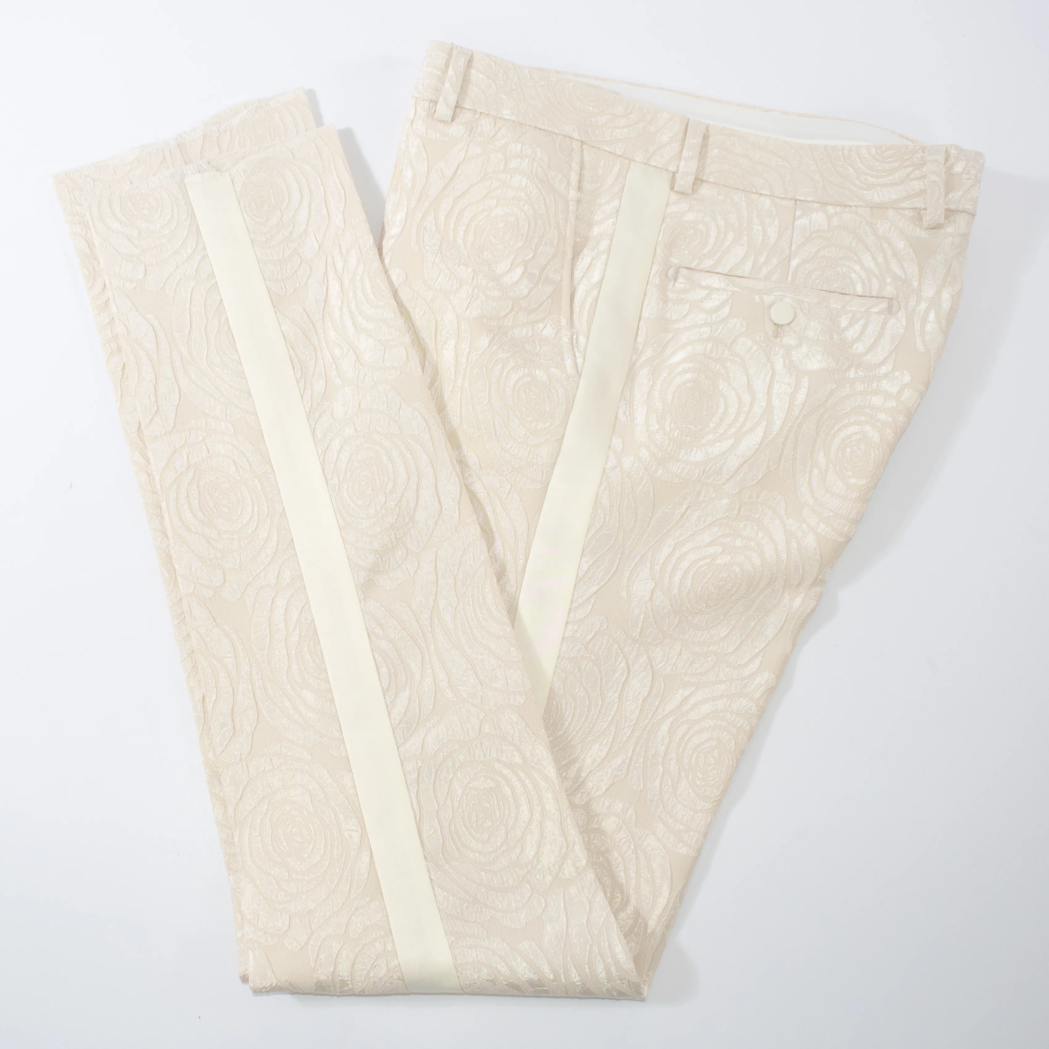 Ivory Floral 3-Piece Regular-Fit Tuxedo