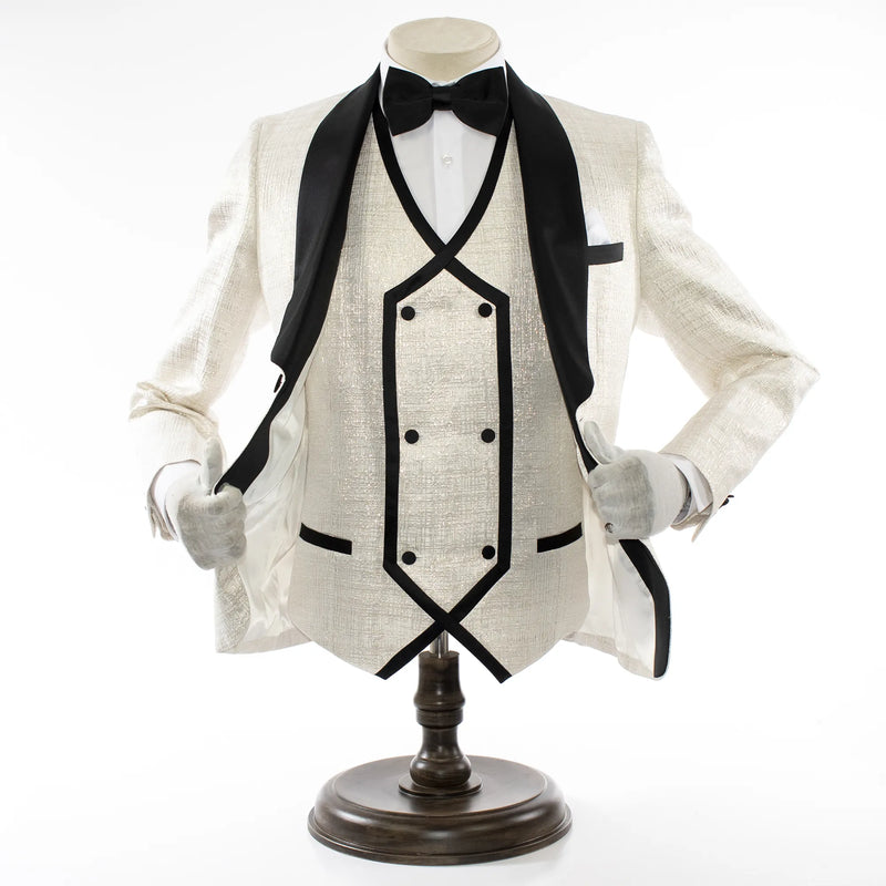Ivory Nailhead 3-Piece Regular-Fit Tuxedo
