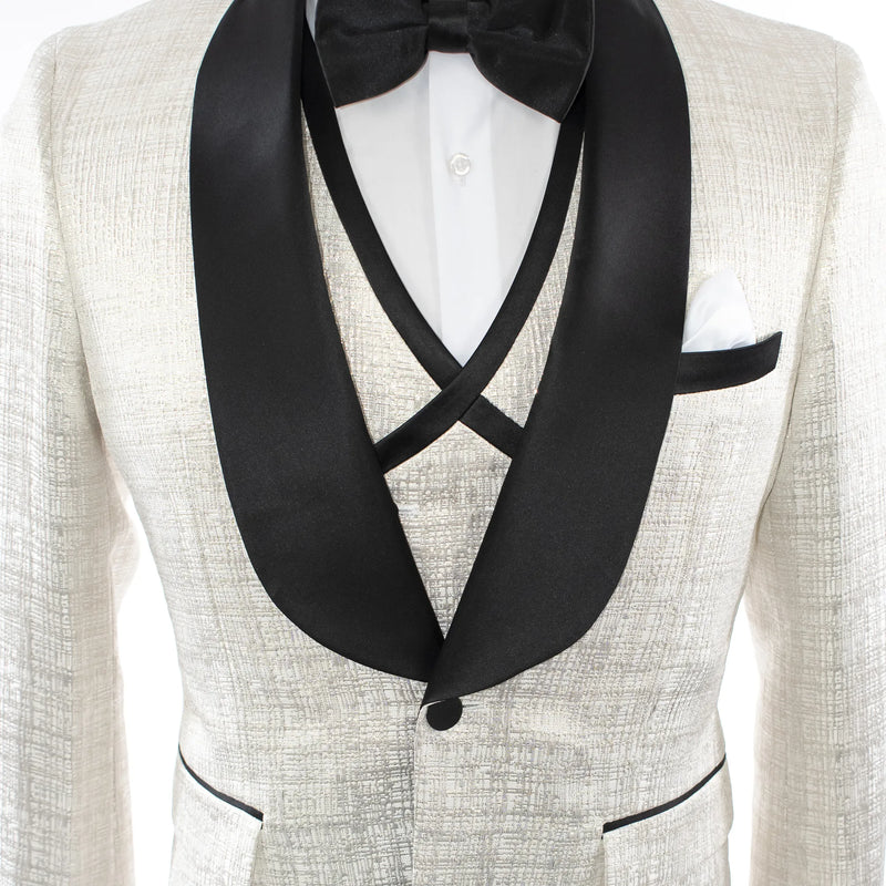 Ivory Nailhead 3-Piece Regular-Fit Tuxedo