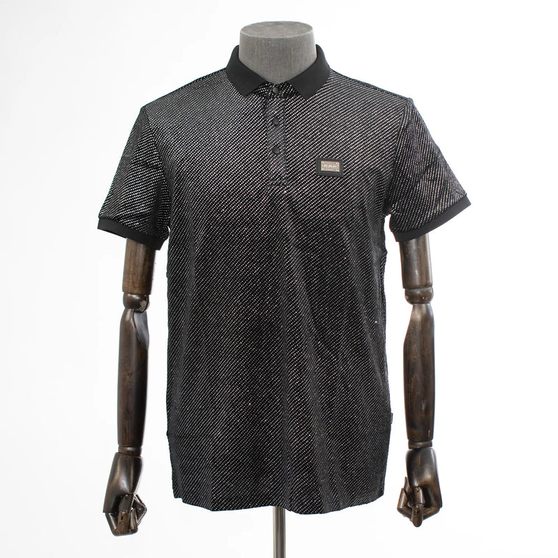 Black & Silver Polo Shirt