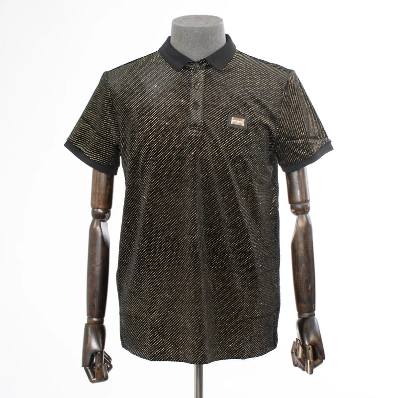 Black & Silver Polo Shirt