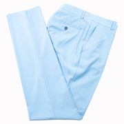 Men's Light Blue Double-Breasted 2-Piece Slim-Fit Suit