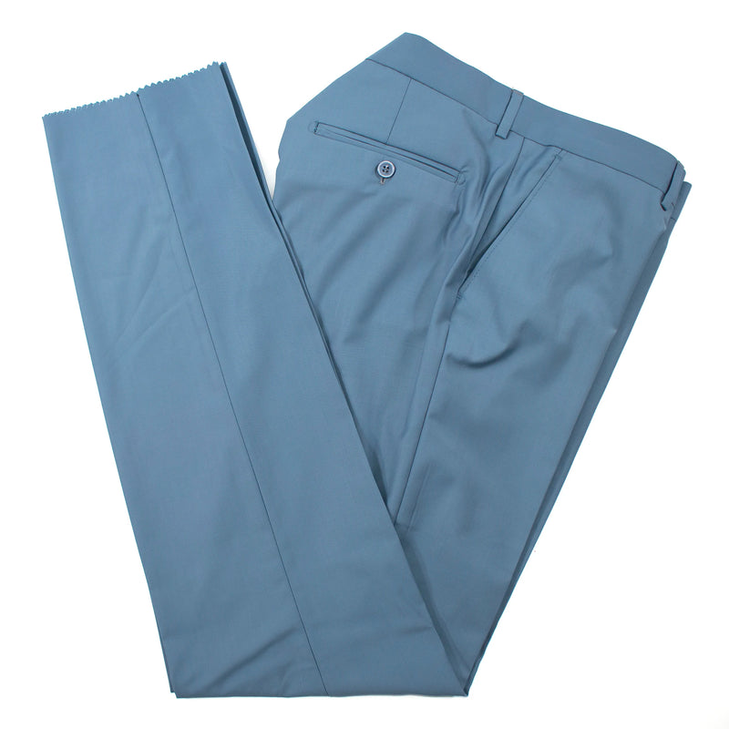 Slate Blue Double-Breasted 2-Piece Slim-Fit Suit