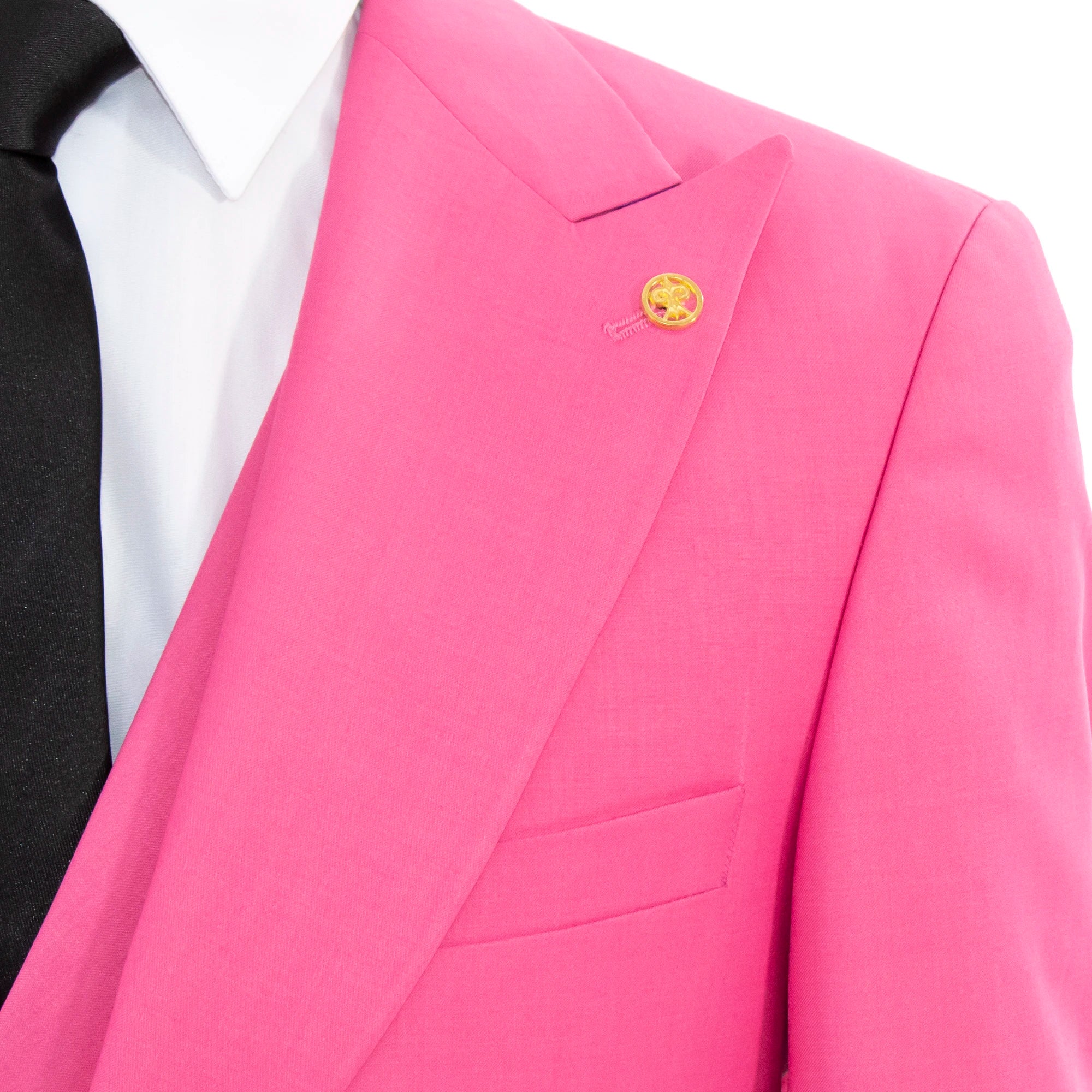 Pink 3-Piece Slim-Fit Suit