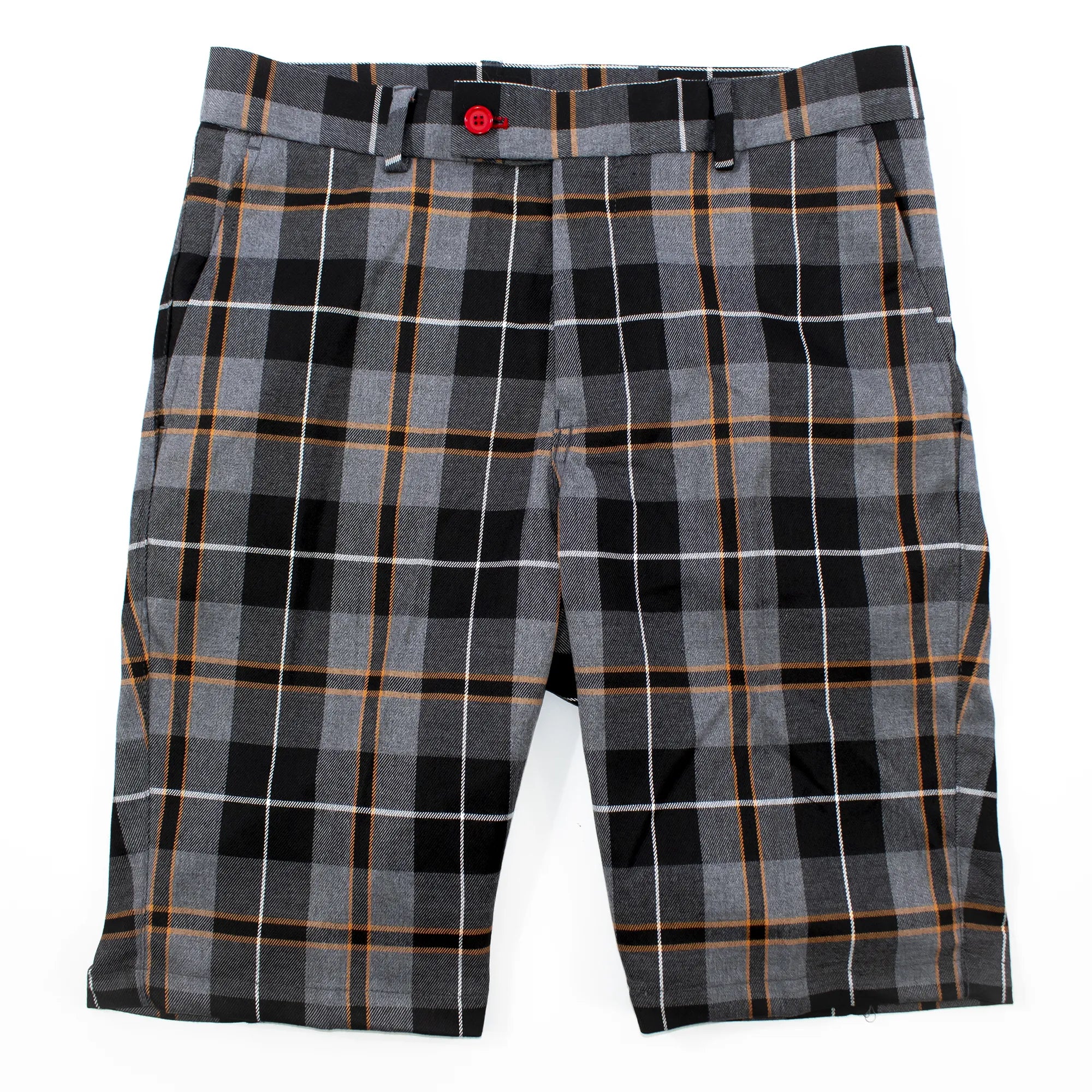 Charcoal Plaid Shorts