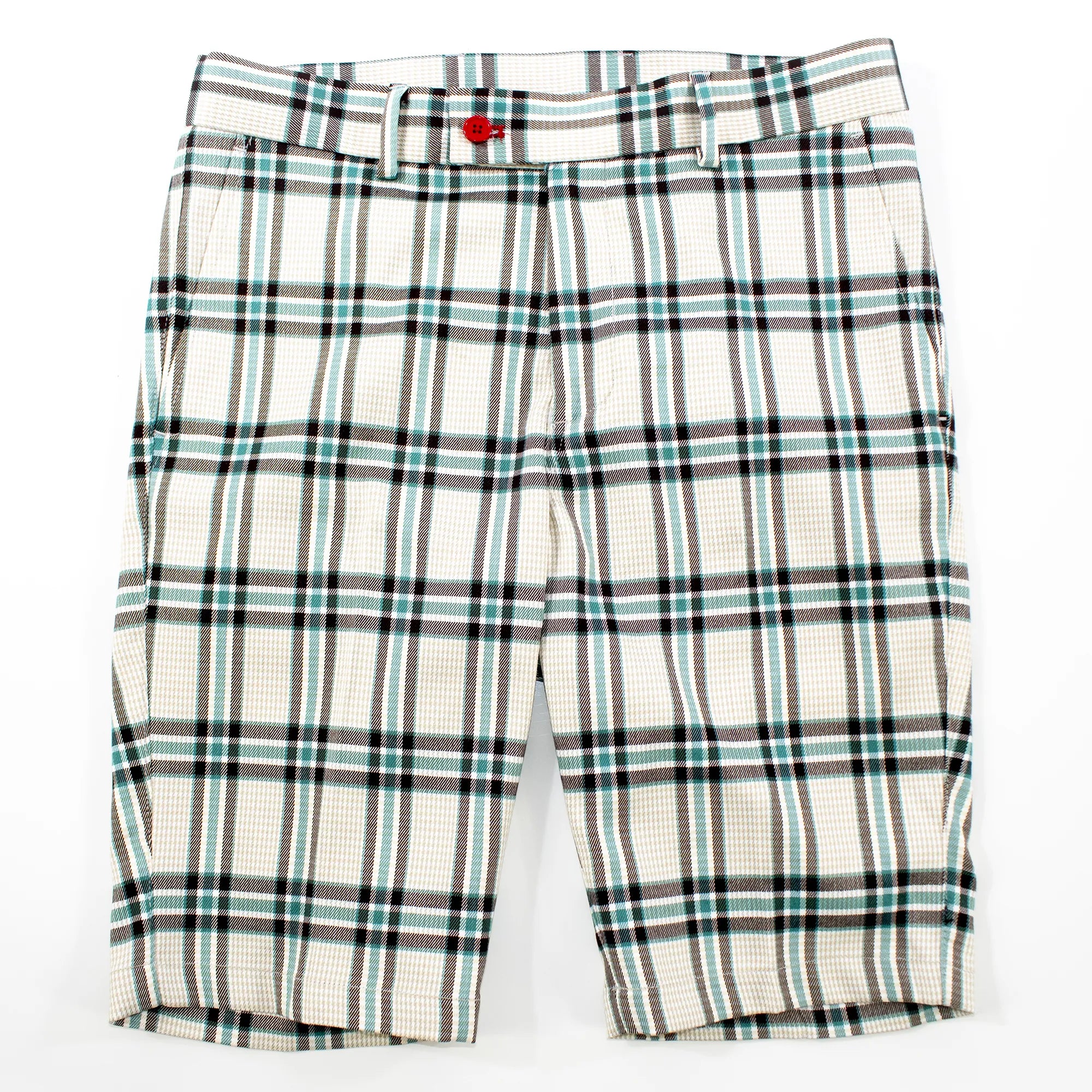 Green Plaid Shorts