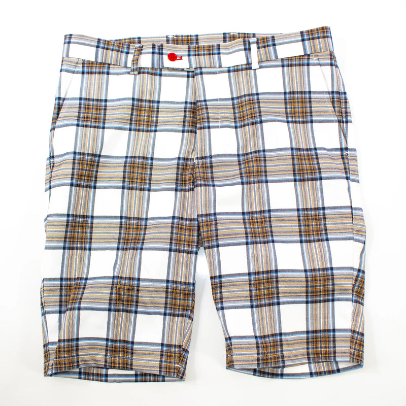 White Plaid Shorts