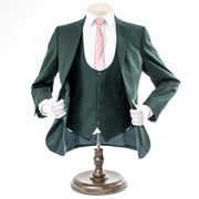 Men's Hunter Green 3-Piece Ultra-Slim Suit
