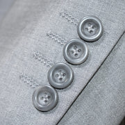 Men's Light Gray 3-Piece Ultra-Slim Suit