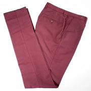 Black Trim on Burgundy Stretch 3-Piece Slim-Fit Tuxedo