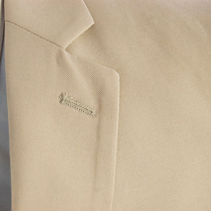 sand 3-piece slim-fit suit lapel