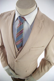 sand 3-piece slim-fit suit jacket