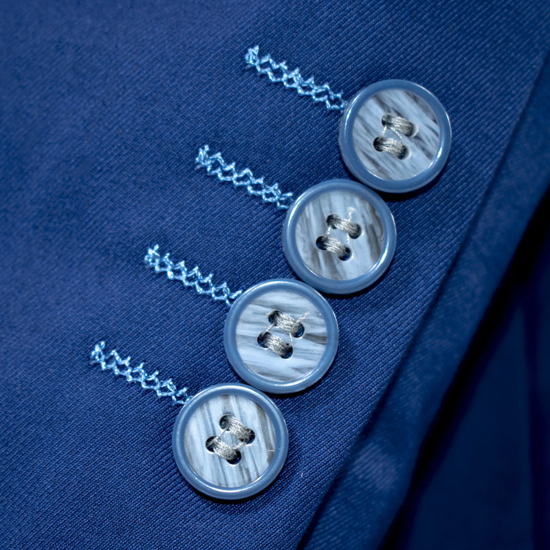 Navy Plaid 3-Piece Slim-Fit Tuxedo