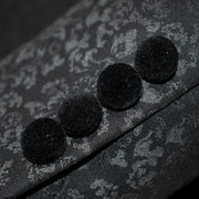 Men's Black Slim-Fit 3-Piece Velvet Tuxedo