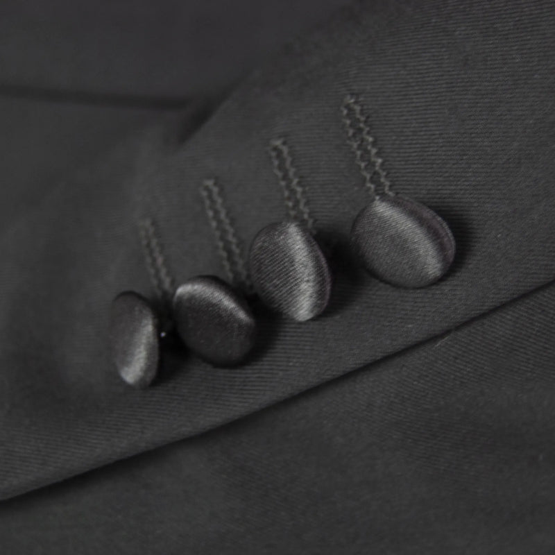 Black Classic European 2-Piece Slim-Fit Tuxedo