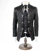 Black Slim-Fit Tuxedo With Tie