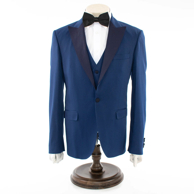 Men's Navy Blue Birdseye Tuxedo