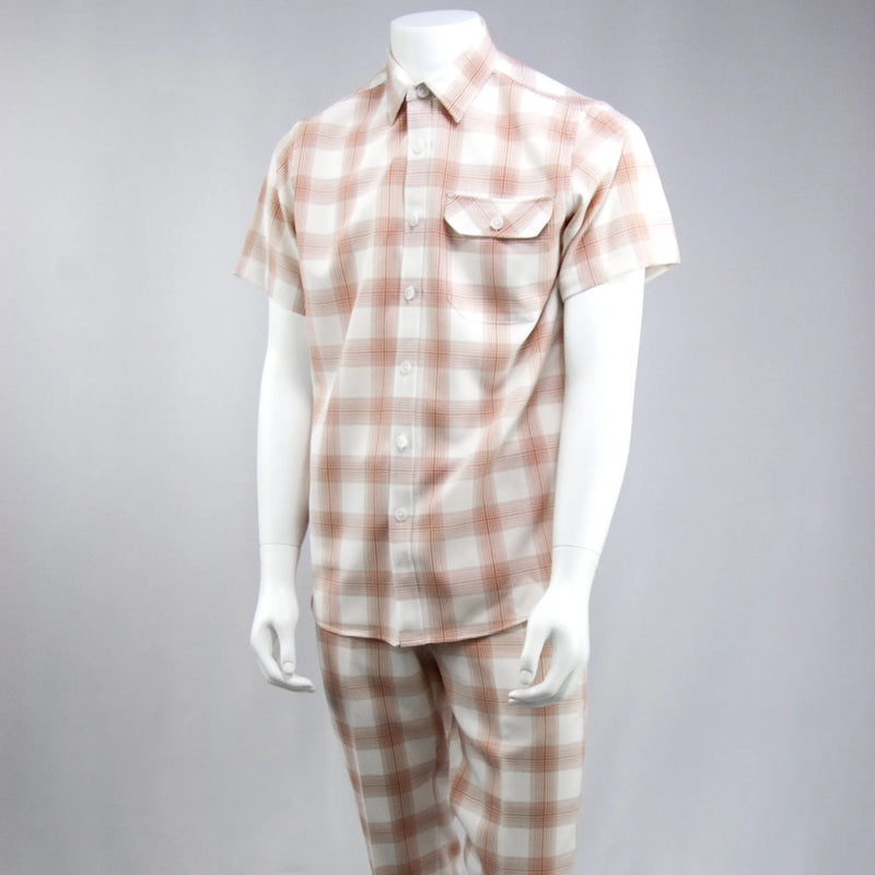 Mauve 2-Piece Slim-Fit Walking Suit