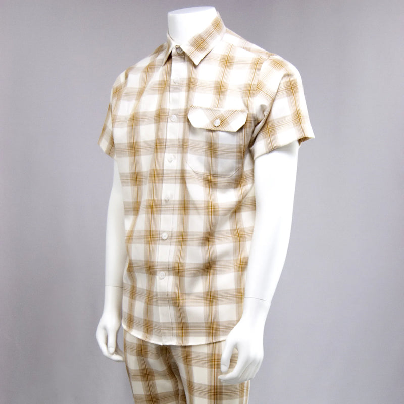 Gold 2-Piece Slim-Fit Walking Suit