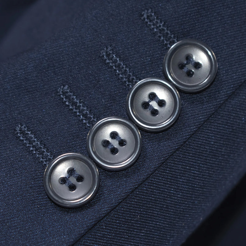 Navy 3-Piece Slim-Fit Notch Lapel Suit