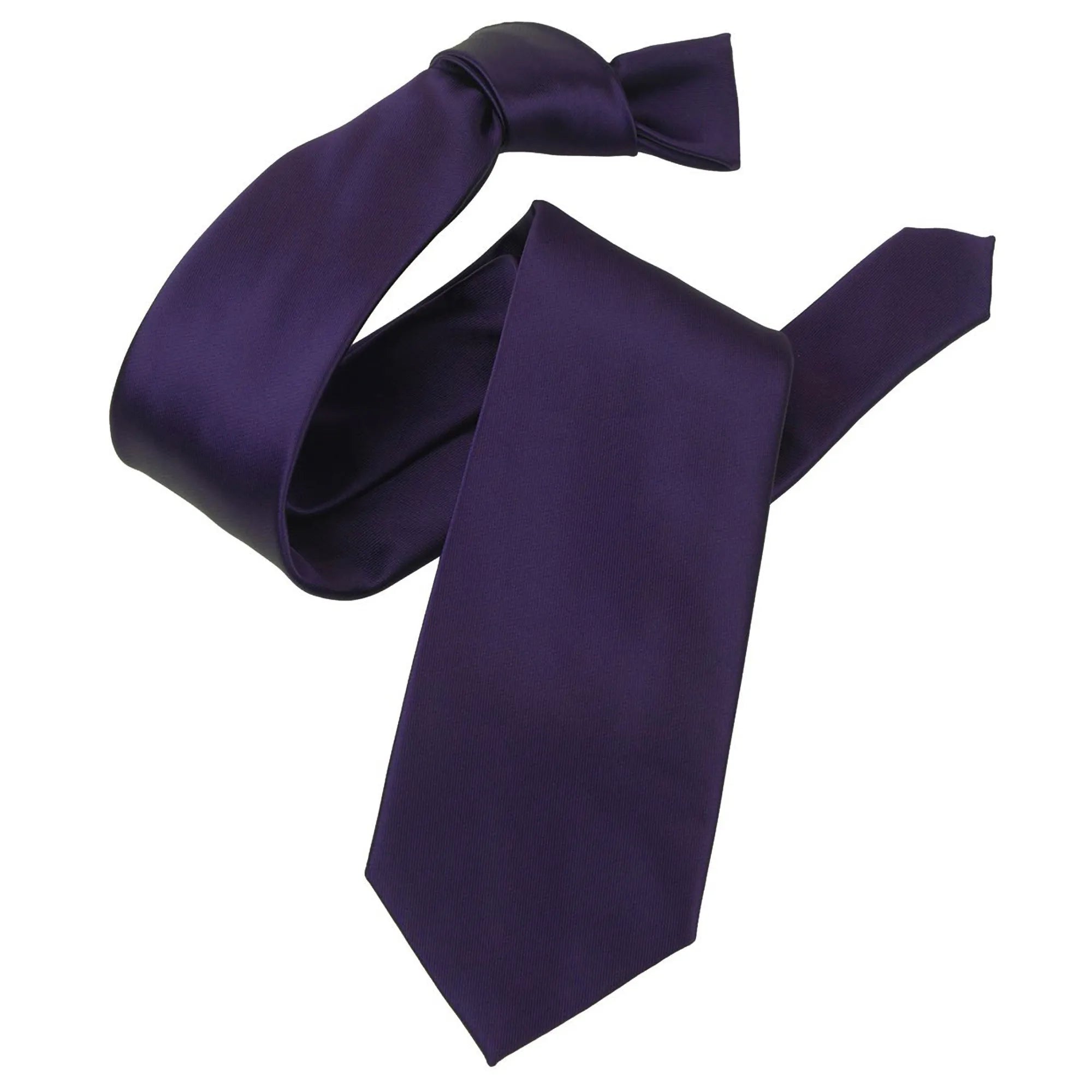 Eggplant Satin Necktie