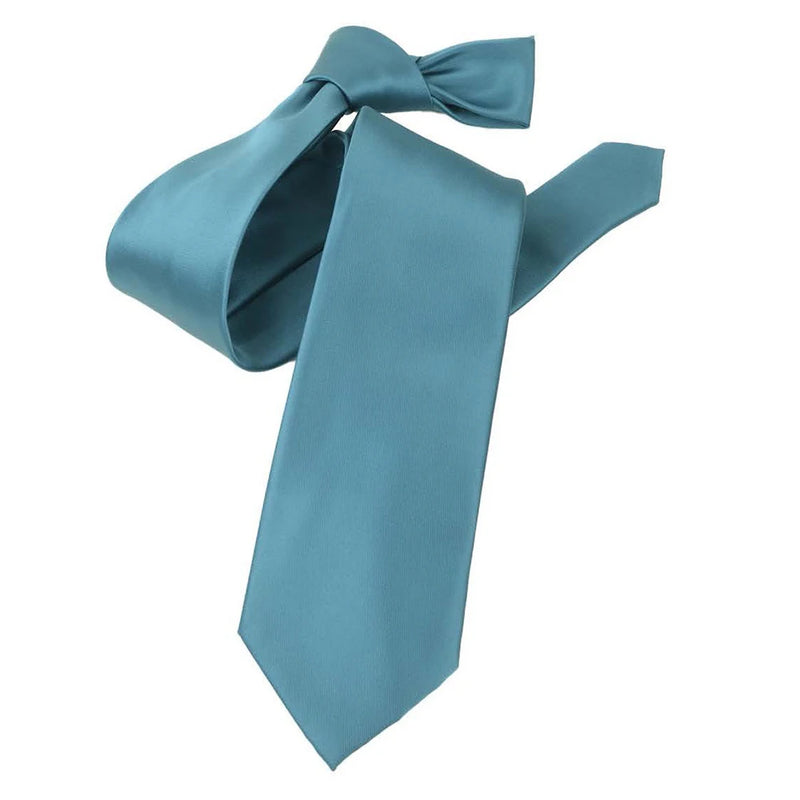 Light Peacock Green Satin Necktie