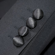 Men's Black Slim-Fit Tuxedo Cuffs