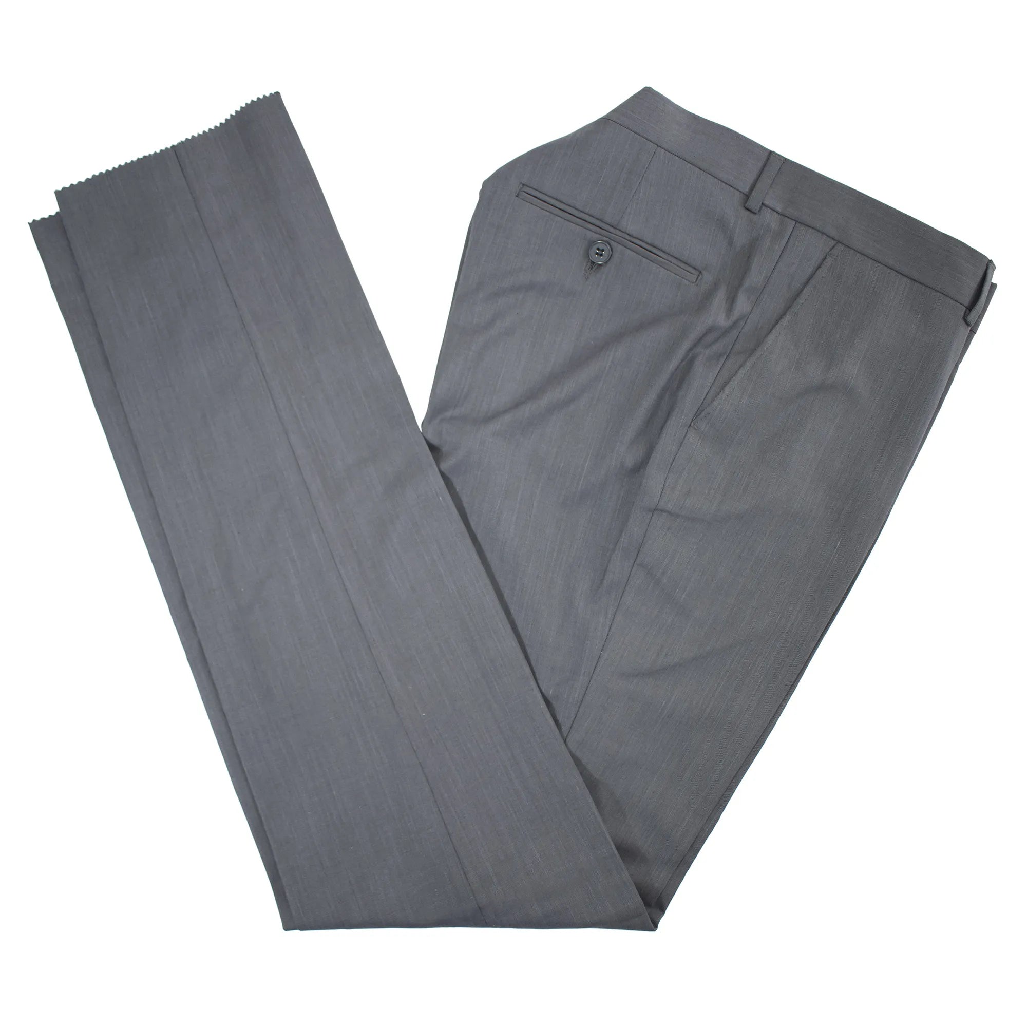 Charcoal Gray Windowpane Plaid 3-Piece Slim-Fit Suit