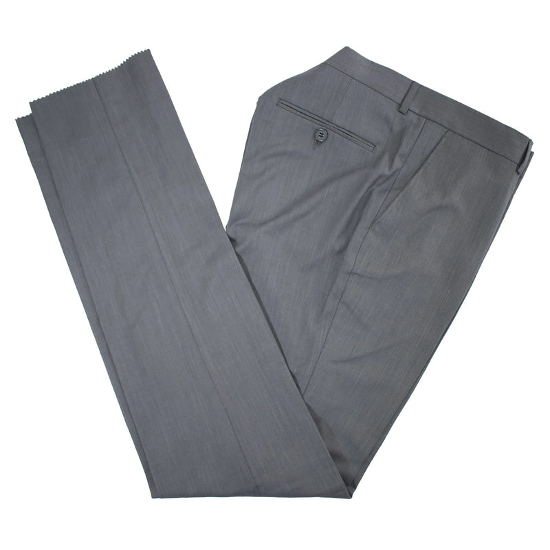 Charcoal Gray Windowpane Plaid 3-Piece Slim-Fit Suit