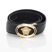 Men's Gold Oval Angel Belt Buckle