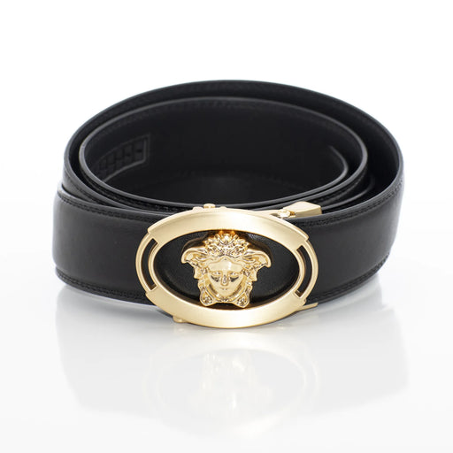 Men's Gold Oval Angel Belt Buckle