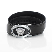 Men's Silver Oval Angel Belt Buckle