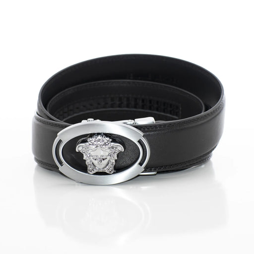 Men's Silver Oval Angel Belt Buckle