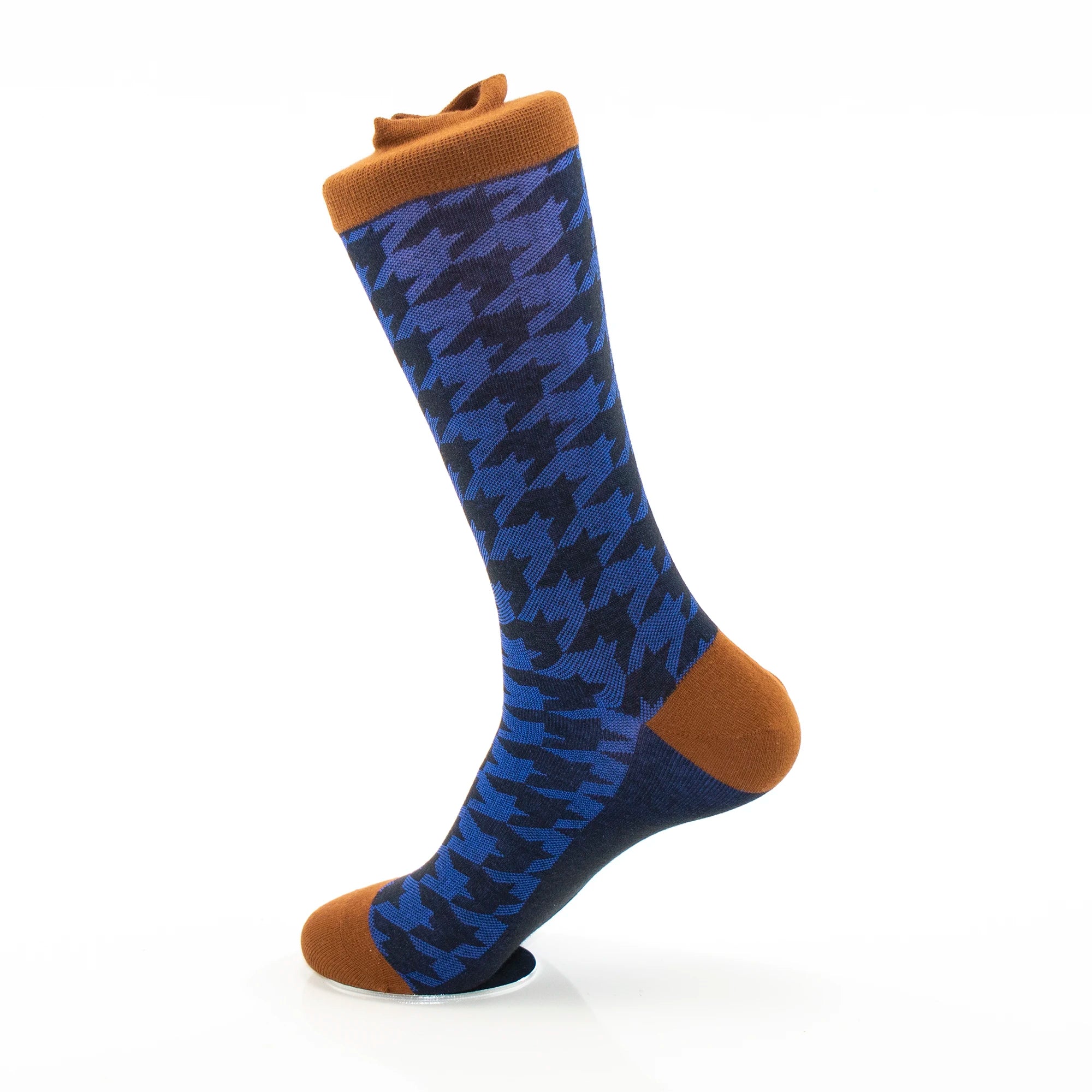 Bold Houndstooth Dress Socks