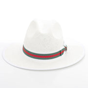 Flat-Brim Straw Fedora