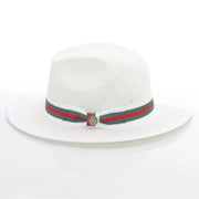 Flat-Brim Straw Fedora