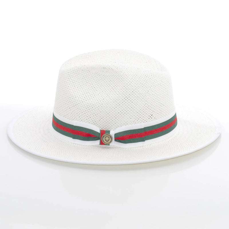 Flat-Brim Straw Fedora
