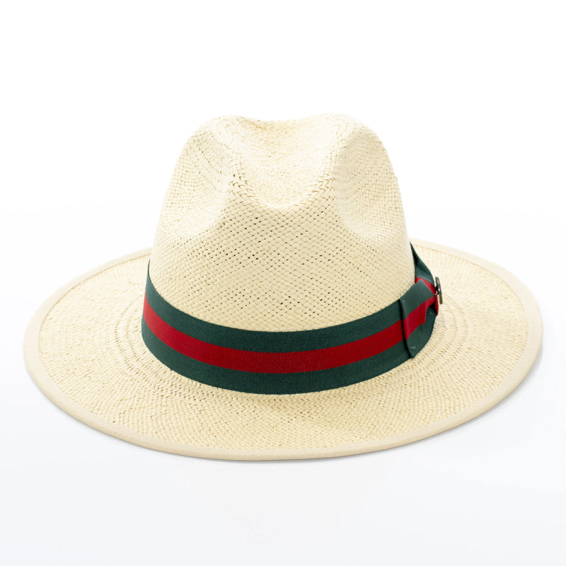 Flat-Brim Straw Fedora