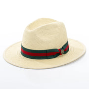 Flat-Brim Straw Fedora