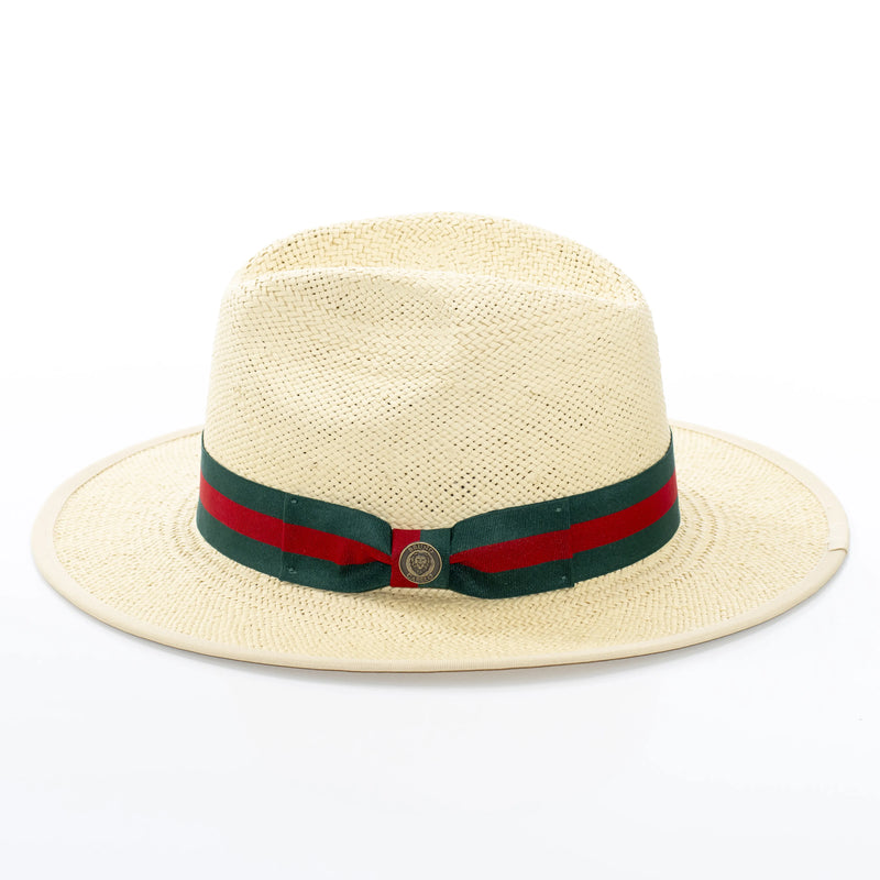 Flat-Brim Straw Fedora