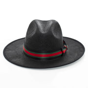 Flat-Brim Straw Fedora
