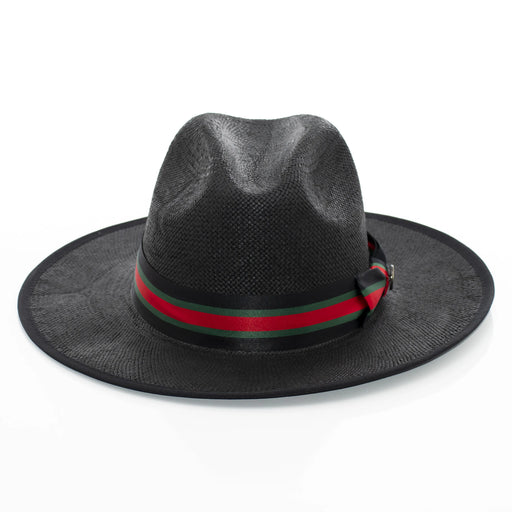 Flat-Brim Straw Fedora