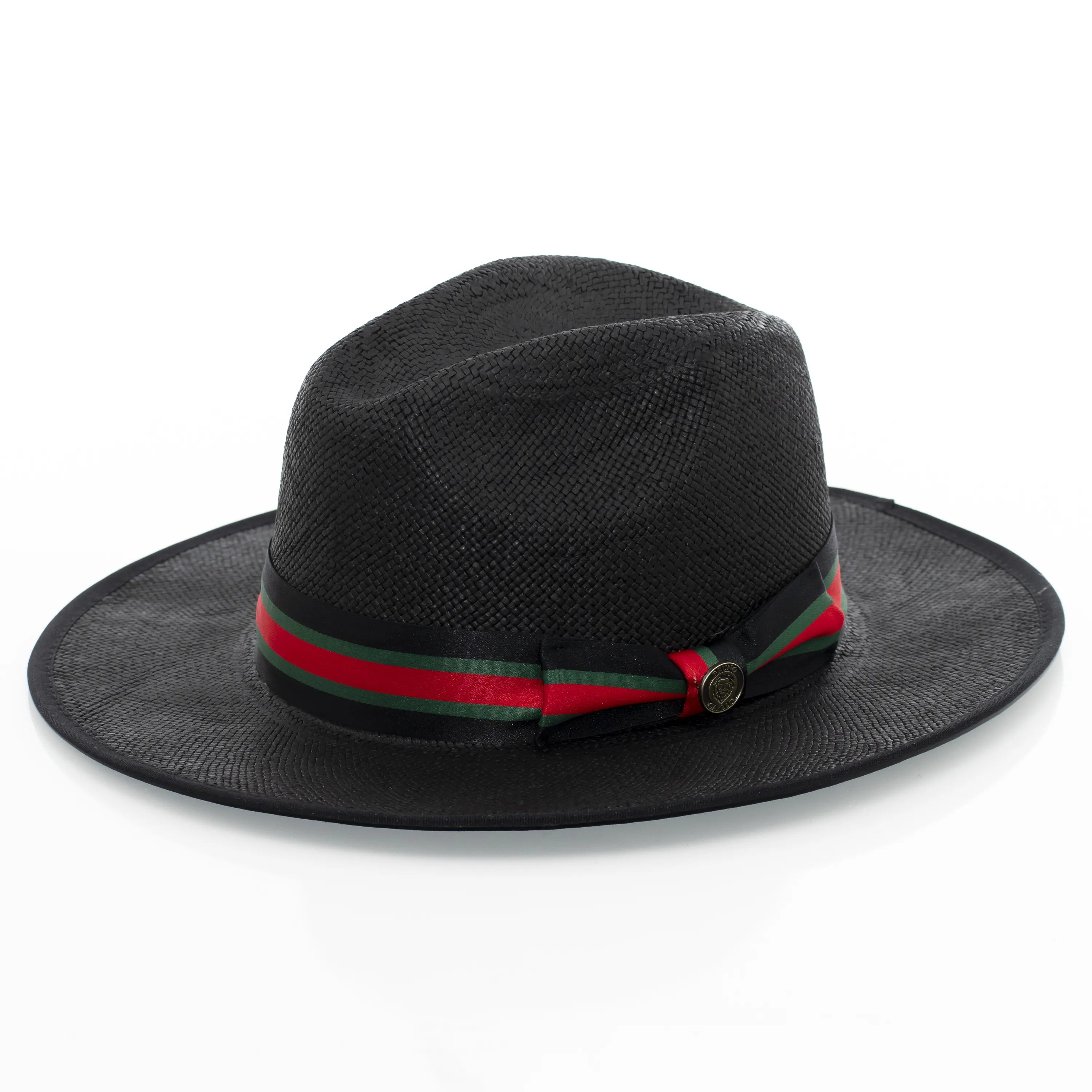 Flat-Brim Straw Fedora