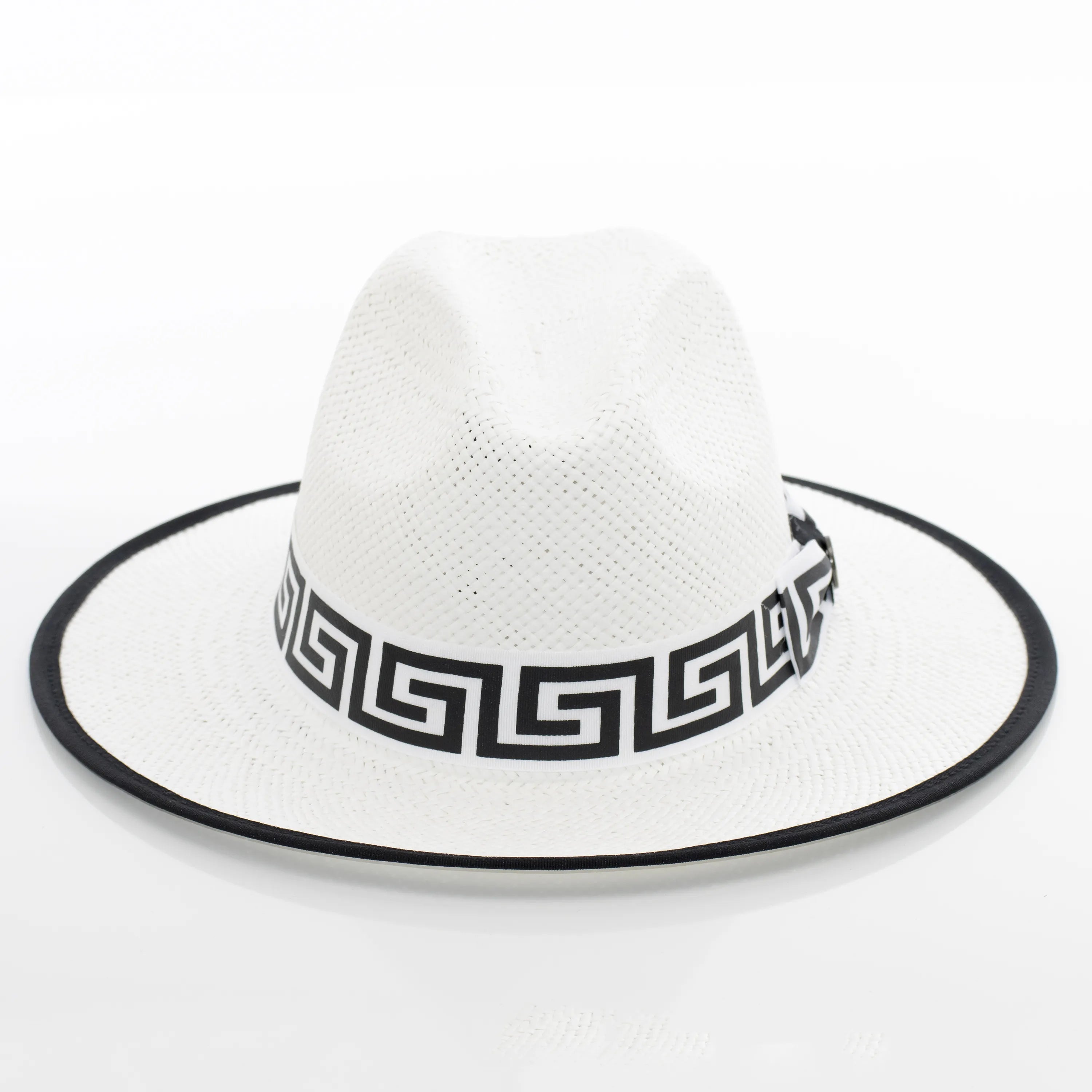 Flat-Brim Straw Fedora