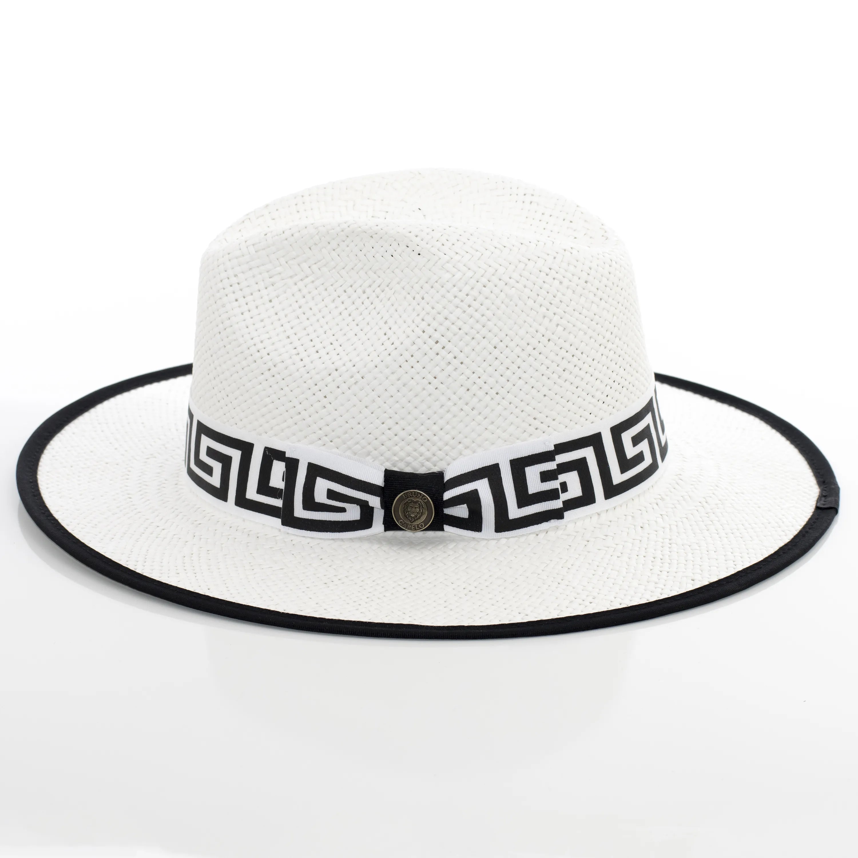 Flat-Brim Straw Fedora