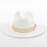 Flat-Brim Straw Fedora