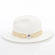 Flat-Brim Straw Fedora