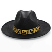 Flat-Brim Straw Fedora