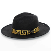 Flat-Brim Straw Fedora